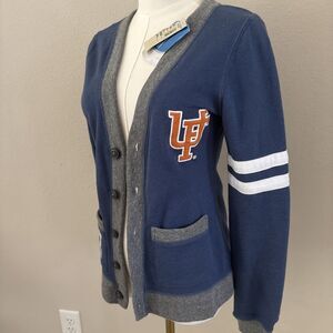 College Vault Florida Gators Cardigan Sweater Blue Licensed Women’s Size Small